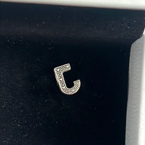 Silver Initial 'J' Charm - Picture 6 of 7